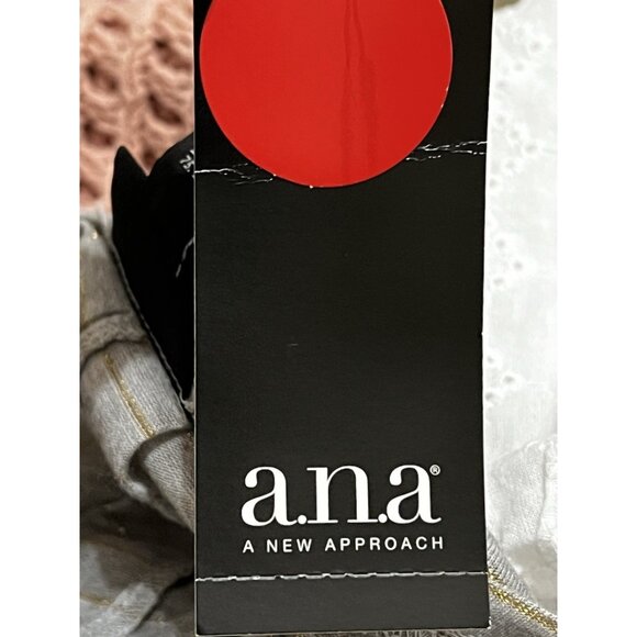 A.N.A Long Sleeve‎ Knit Gray and Gold  NWT Womens Subtle Striped XL top - Picture 11 of 14